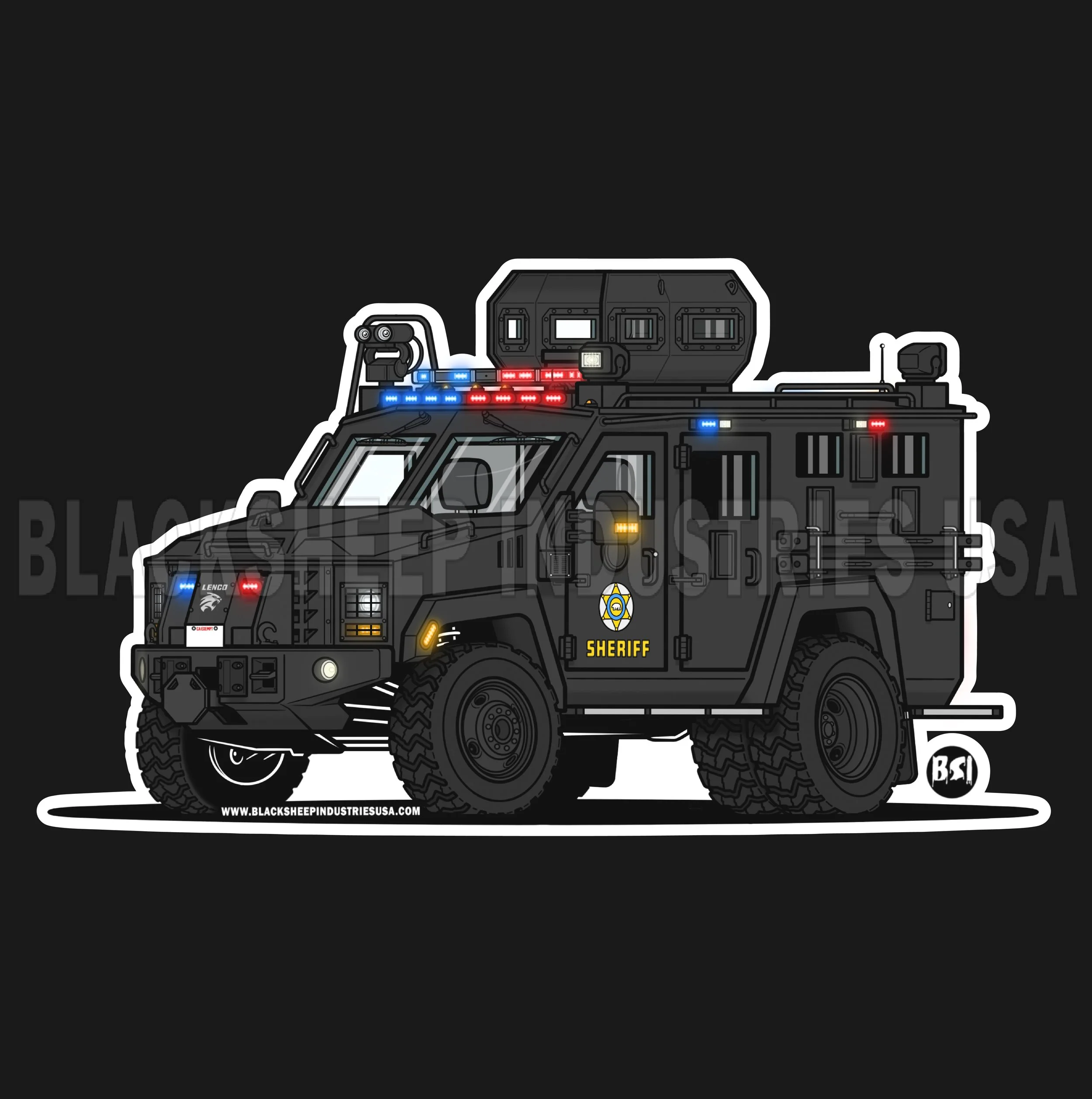 LASD ( CA ) S.E.B S.W.A.T Stickers — Blacksheep Industries